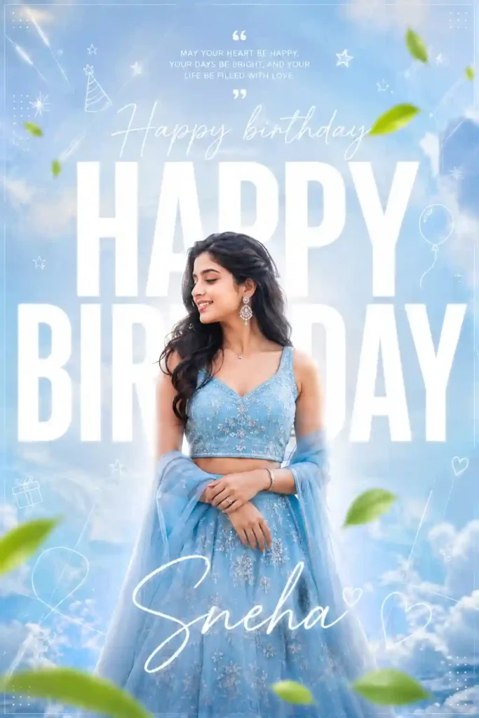 Luxury Birthday Poster AI Prompt Using Reference Image
